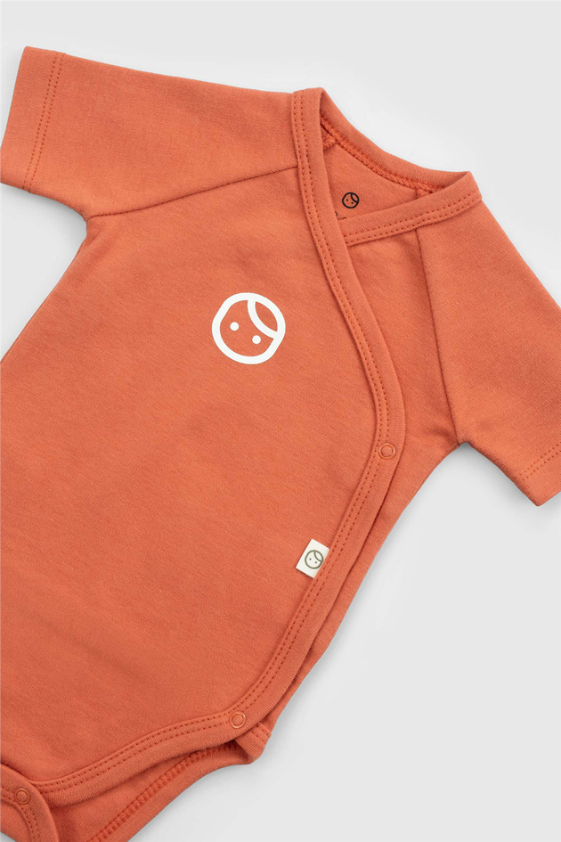 Little Gusto Unisex Orange BodysuitLittle Gusto Unisex Orange Bodysuit