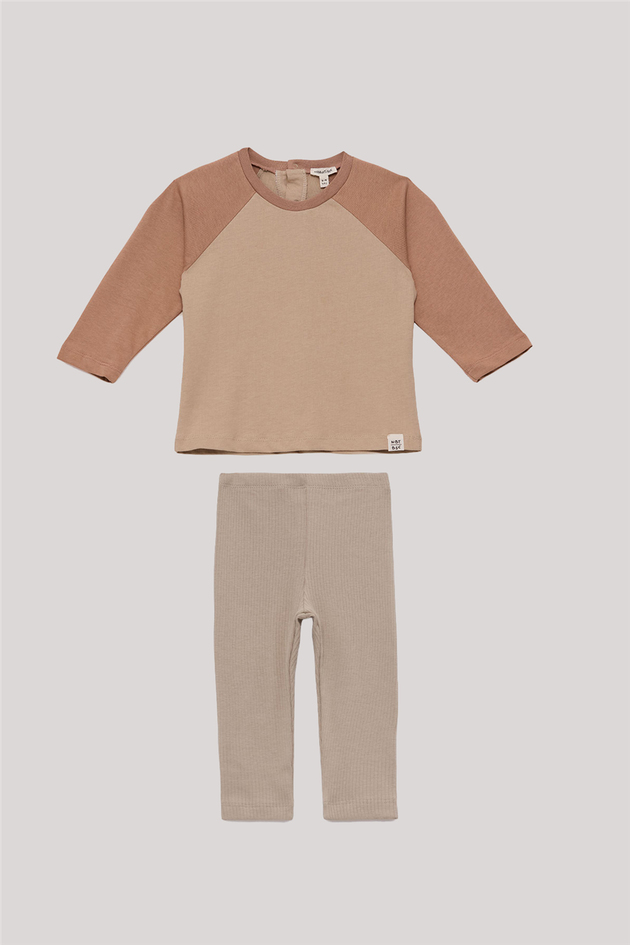 NBT BSC Baby Boy Beige-Colorful Tights SuitNBT BSC Baby Boy Beige-Colorful Tights Suit