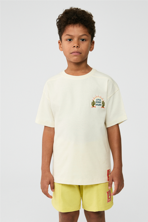  Boy Ecru Tshirt Boy Ecru Tshirt