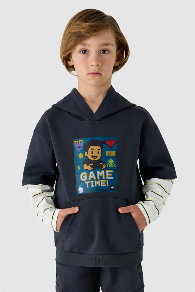 NBT Jeans Erkek Çocuk Antrasit SweatshirtNBT Jeans Erkek Çocuk Antrasit Sweatshirt
