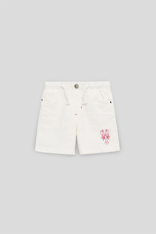 NBT Jeans Erkek Çocuk Beyaz ŞortNBT Jeans Erkek Çocuk Beyaz Şort