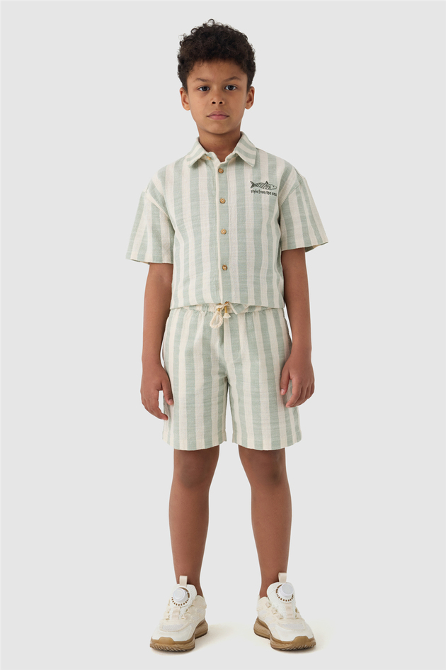  Boy Striped Shorts Boy Striped Shorts