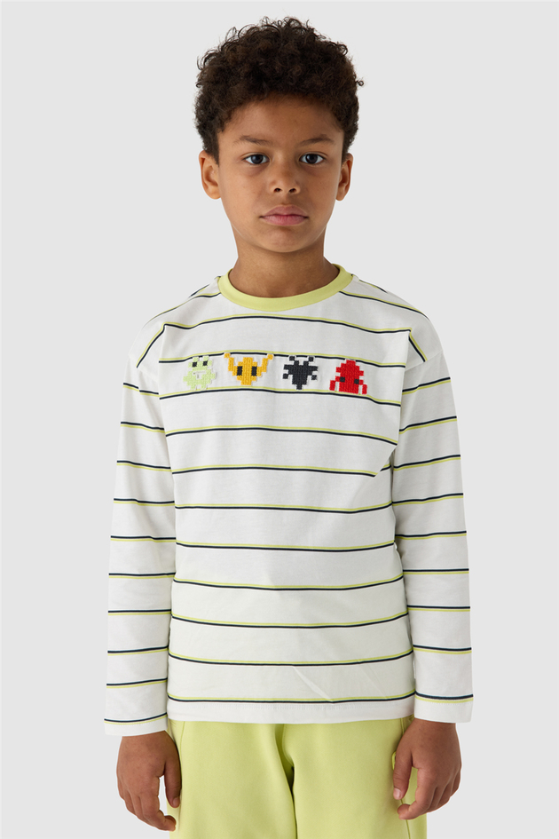 NBT Jeans Erkek Çocuk Çizgili TshirtNBT Jeans Erkek Çocuk Çizgili Tshirt