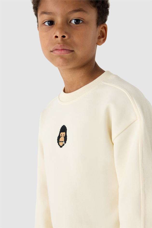 NBT Jeans Erkek Çocuk Ekru SweatshirtNBT Jeans Erkek Çocuk Ekru Sweatshirt