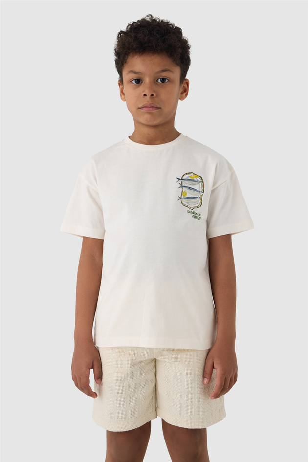  Boy Ecru Tshirt Boy Ecru Tshirt