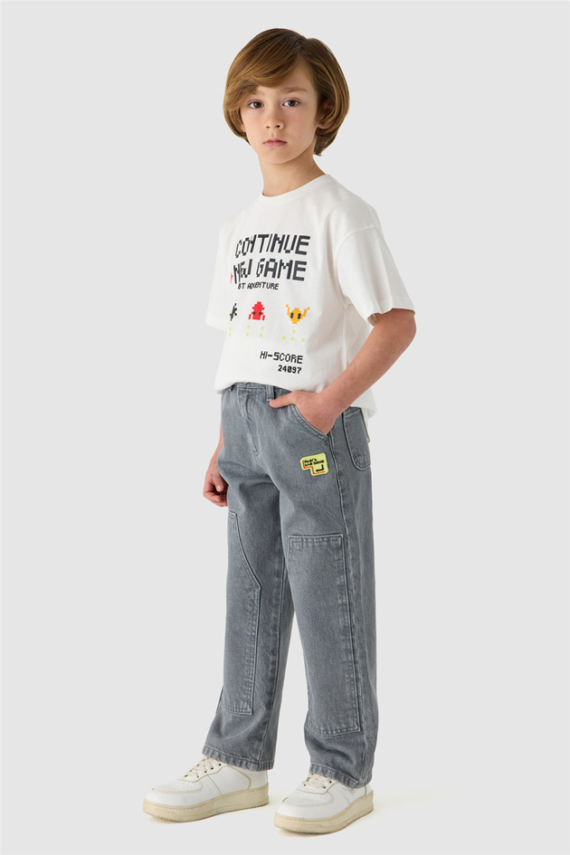 NBT Jeans Erkek Çocuk Gri PantolonNBT Jeans Erkek Çocuk Gri Pantolon