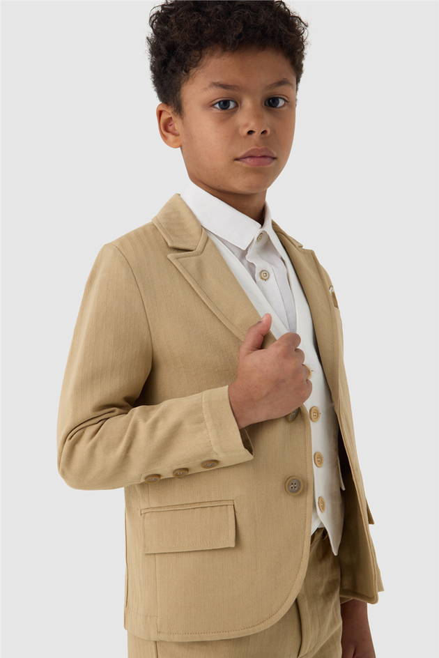  Boy Brown Jacket  Boy Brown Jacket 