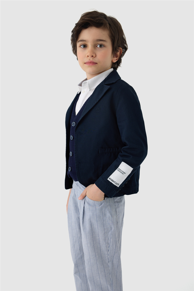  Boy Navy Blue Jacket Boy Navy Blue Jacket