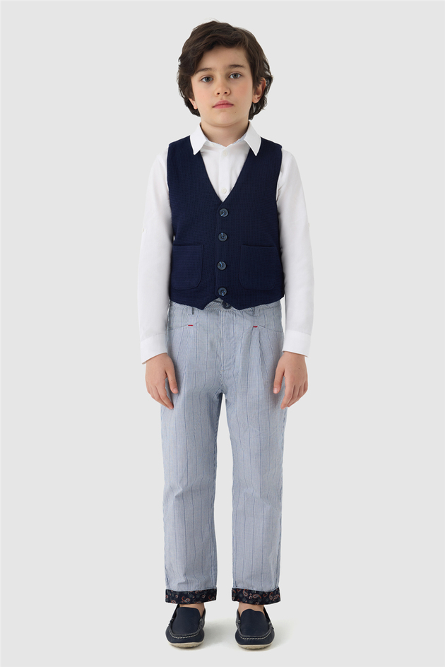 NBT Jeans Erkek Çocuk Lacivert YelekNBT Jeans Erkek Çocuk Lacivert Yelek