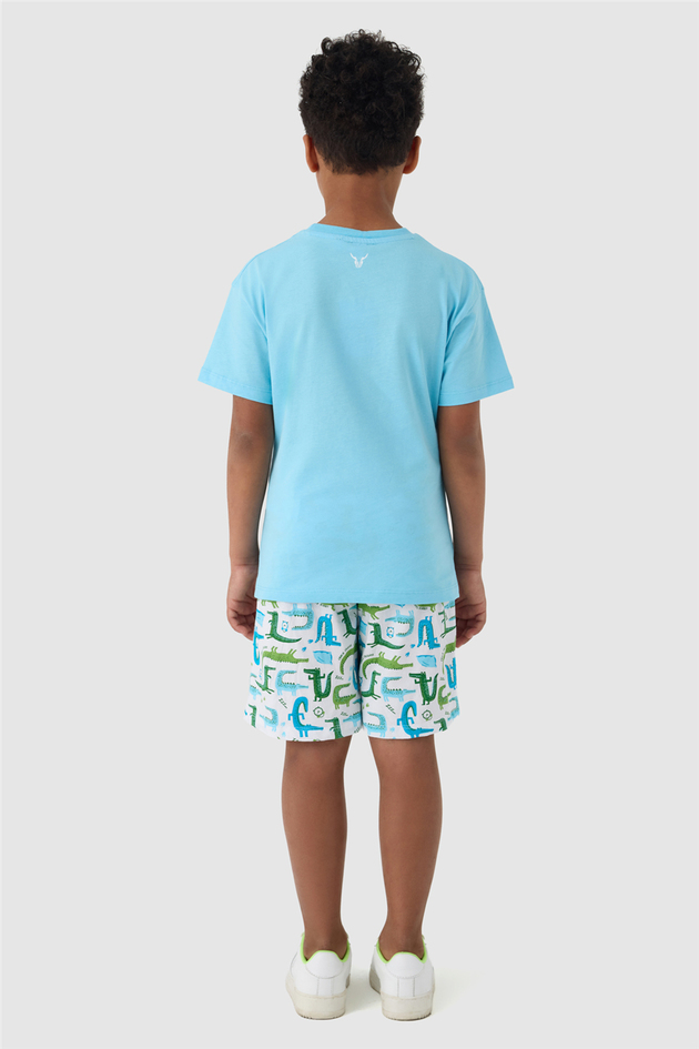 NBT Jeans Erkek Çocuk Mavi Pijama TakımNBT Jeans Erkek Çocuk Mavi Pijama Takım