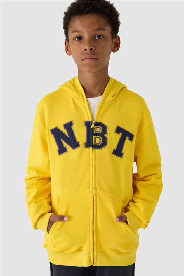 NBT Jeans Erkek Çocuk Sarı Eşofman ÜstüNBT Jeans Erkek Çocuk Sarı Eşofman Üstü