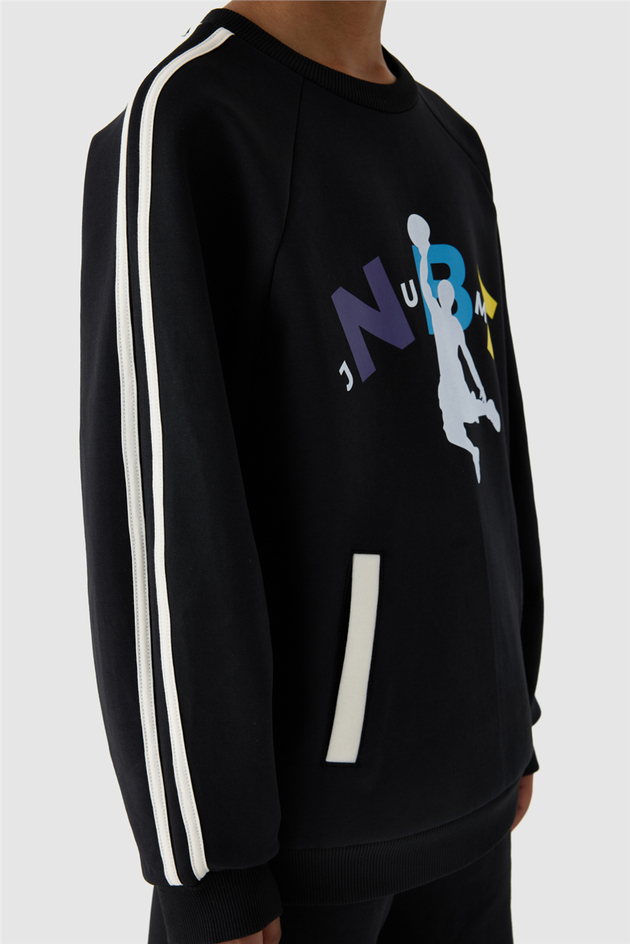 NBT Jeans Erkek Çocuk Siyah SweatshirtNBT Jeans Erkek Çocuk Siyah Sweatshirt