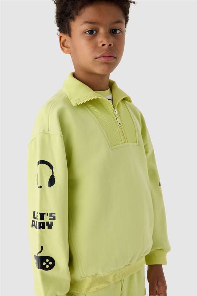 NBT Jeans Erkek Çocuk Yeşil SweatshirtNBT Jeans Erkek Çocuk Yeşil Sweatshirt