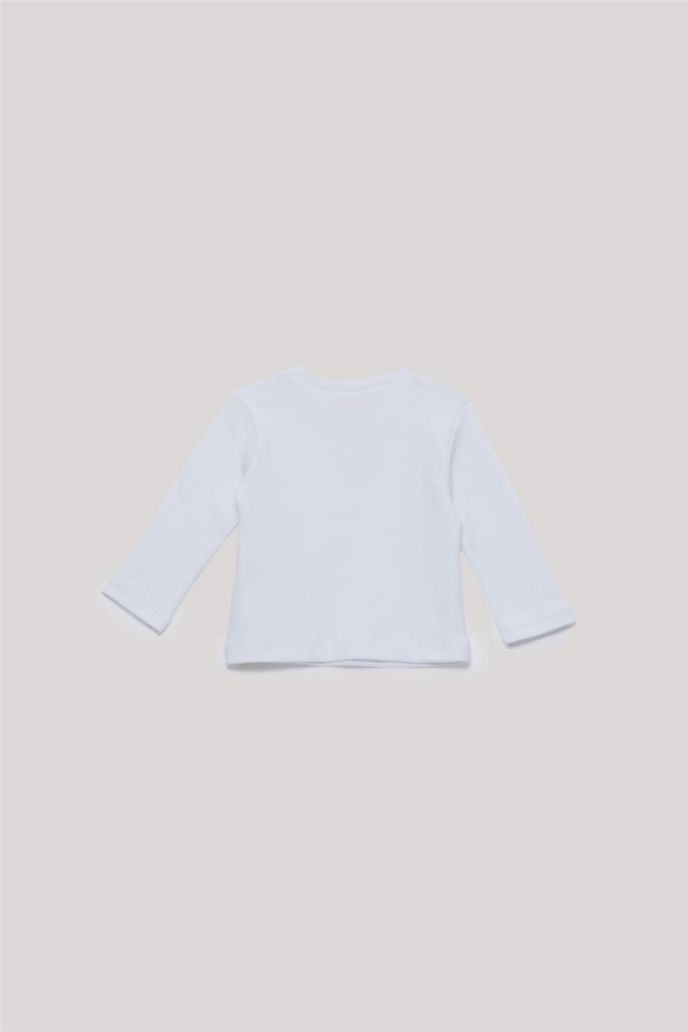 Nebbati Basic Erkek Bebek Beyaz T-Shirt