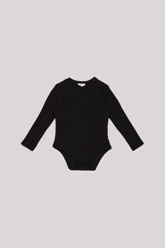 Nebbati Basic Erkek Bebek Siyah Body