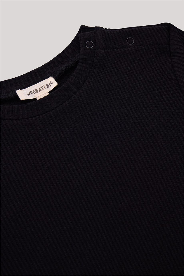 Nebbati Basic Erkek Bebek Siyah Body