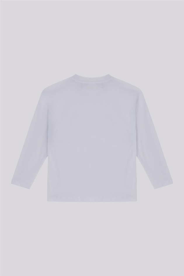 Nebbati Basic Erkek Çocuk Beyaz TshirtNebbati Basic Erkek Çocuk Beyaz Tshirt