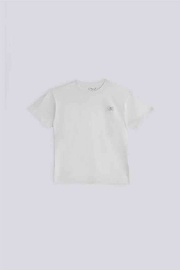 Nebbati Basic Erkek Çocuk Ekru TshirtNebbati Basic Erkek Çocuk Ekru Tshirt