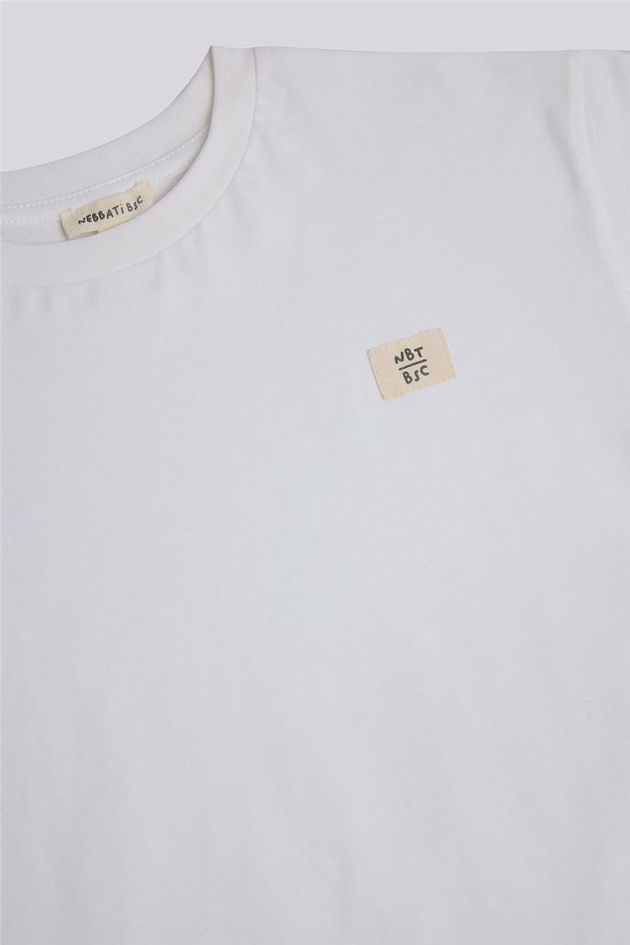 Nebbati Basic Erkek Çocuk Ekru TshirtNebbati Basic Erkek Çocuk Ekru Tshirt