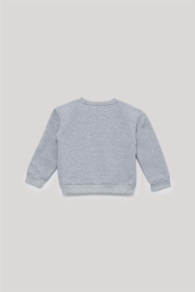 Nebbati Basic Erkek Çocuk Gri Sweatshirt
