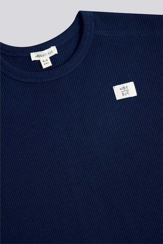 Nebbati Basic Boy Navy Blue Pajama SetNebbati Basic Boy Navy Blue Pajama Set