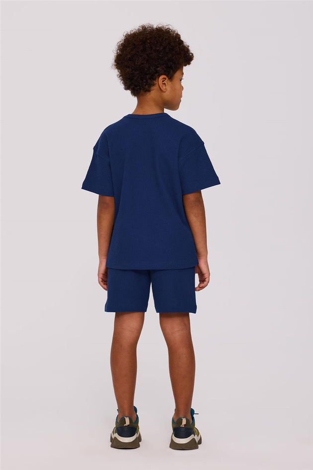 Nebbati Basic Boy Navy Blue Pajama SetNebbati Basic Boy Navy Blue Pajama Set
