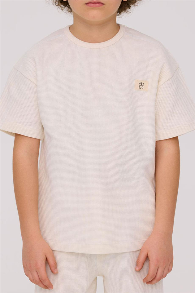Nebbati Basic Boy White Pajama SetNebbati Basic Boy White Pajama Set