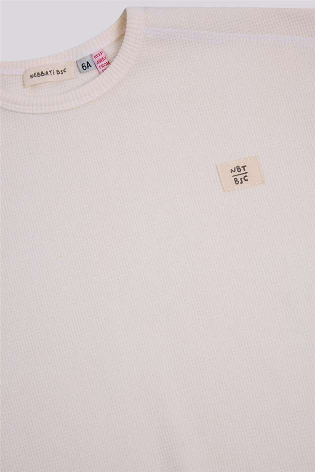 Nebbati Basic Boy White Pajama SetNebbati Basic Boy White Pajama Set