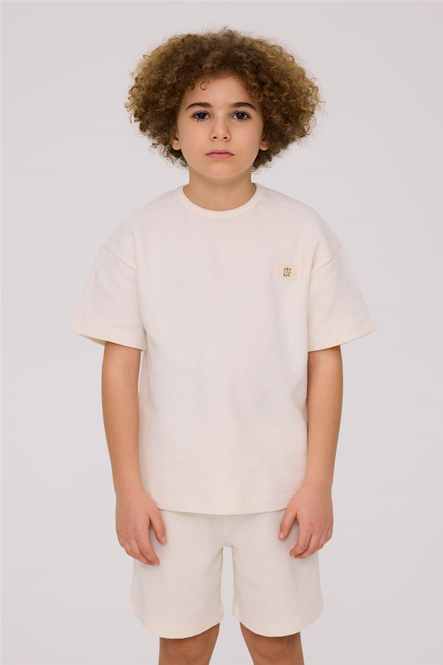 Nebbati Basic Boy White Pajama SetNebbati Basic Boy White Pajama Set
