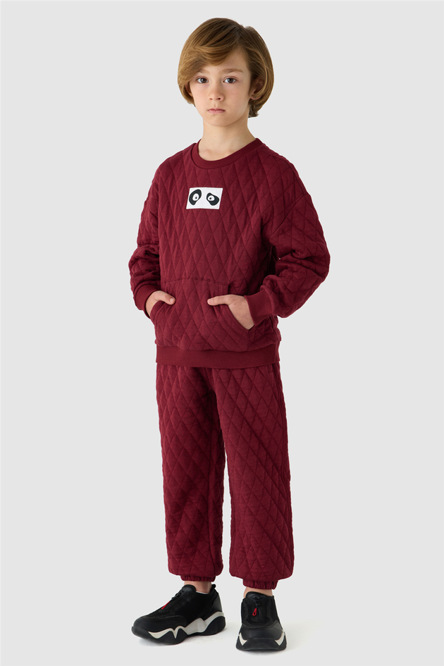 Nebbati Erkek Çocuk Aplikeli Bisiklet Yaka SweatshirtNebbati Erkek Çocuk Aplikeli Bisiklet Yaka Sweatshirt