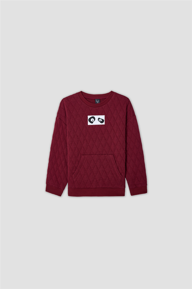 Nebbati Erkek Çocuk Aplikeli Bisiklet Yaka SweatshirtNebbati Erkek Çocuk Aplikeli Bisiklet Yaka Sweatshirt