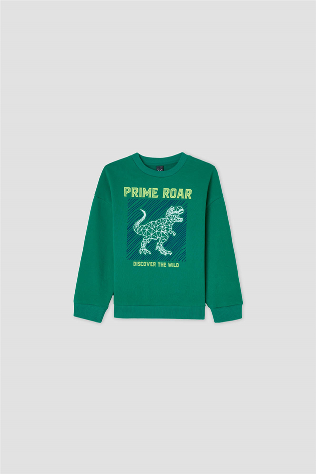 Nebbati Erkek Çocuk Baskılı Bisiklet Yaka SweatshirtNebbati Erkek Çocuk Baskılı Bisiklet Yaka Sweatshirt