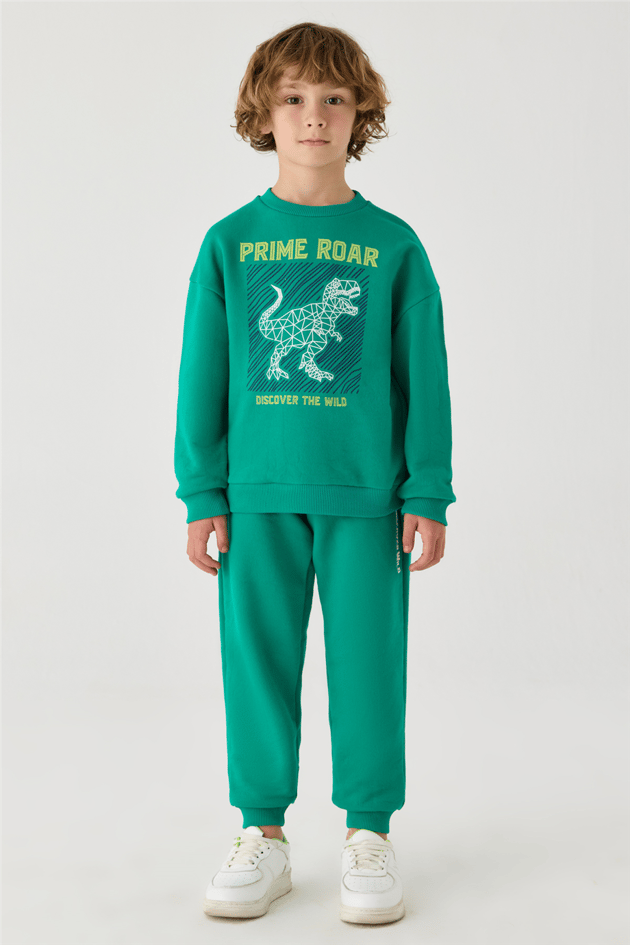 Nebbati Erkek Çocuk Baskılı Bisiklet Yaka SweatshirtNebbati Erkek Çocuk Baskılı Bisiklet Yaka Sweatshirt