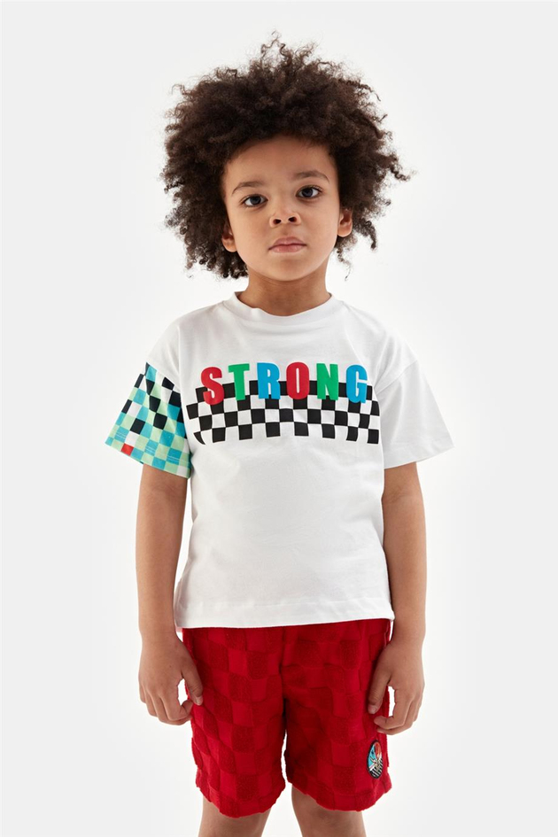 Nebbati Erkek Çocuk Beyaz Tshirt