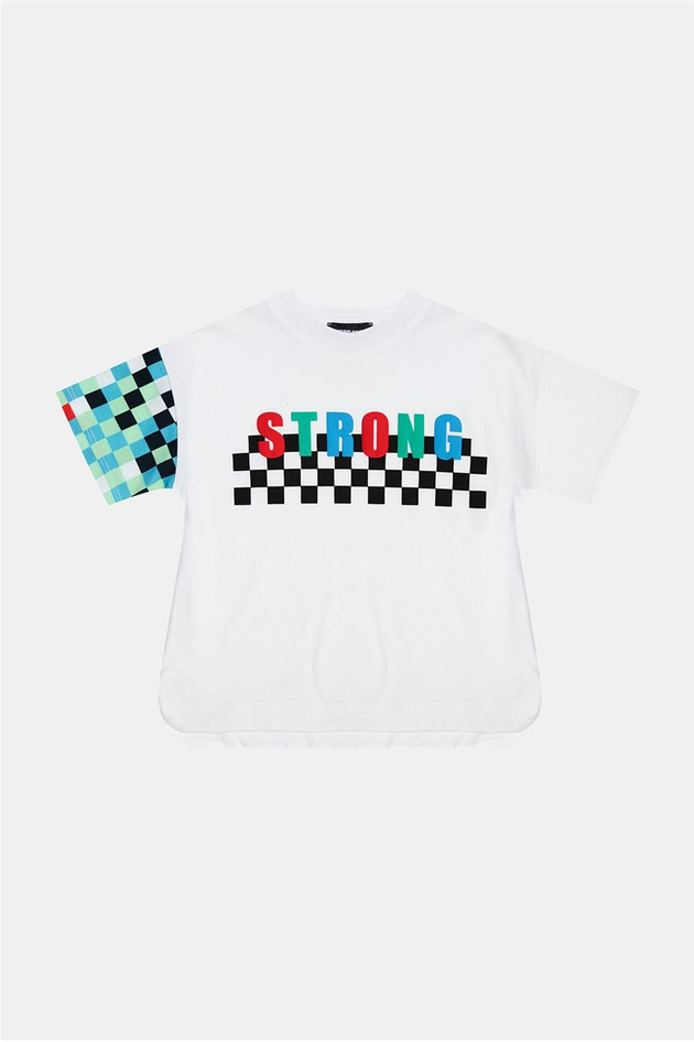 Nebbati Erkek Çocuk Beyaz Tshirt