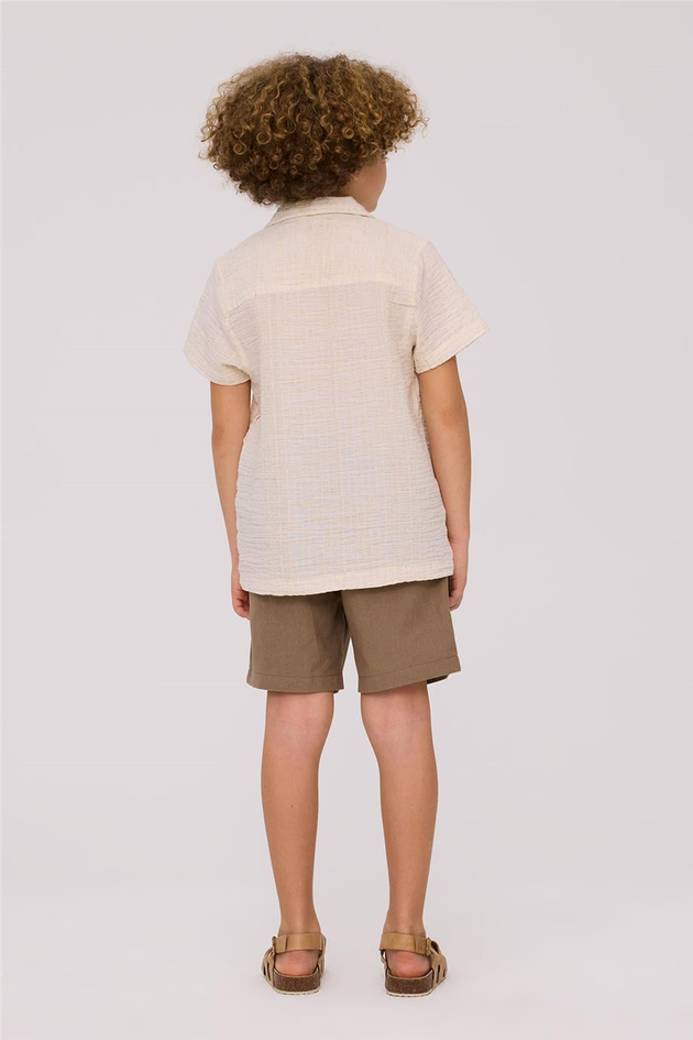 Nebbati Boy Ecru ShirtNebbati Boy Ecru Shirt