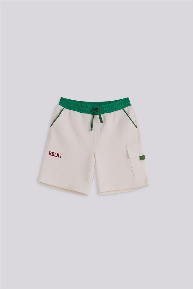 Nebbati Boy Ecru ShortsNebbati Boy Ecru Shorts