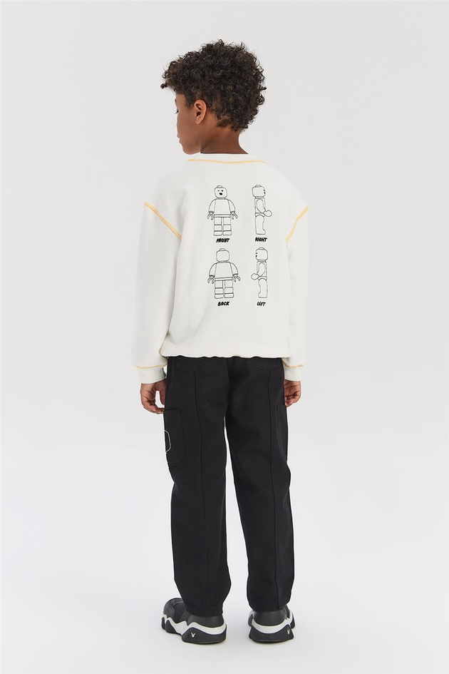 Nebbati Boy Ecru SweatshirtNebbati Boy Ecru Sweatshirt