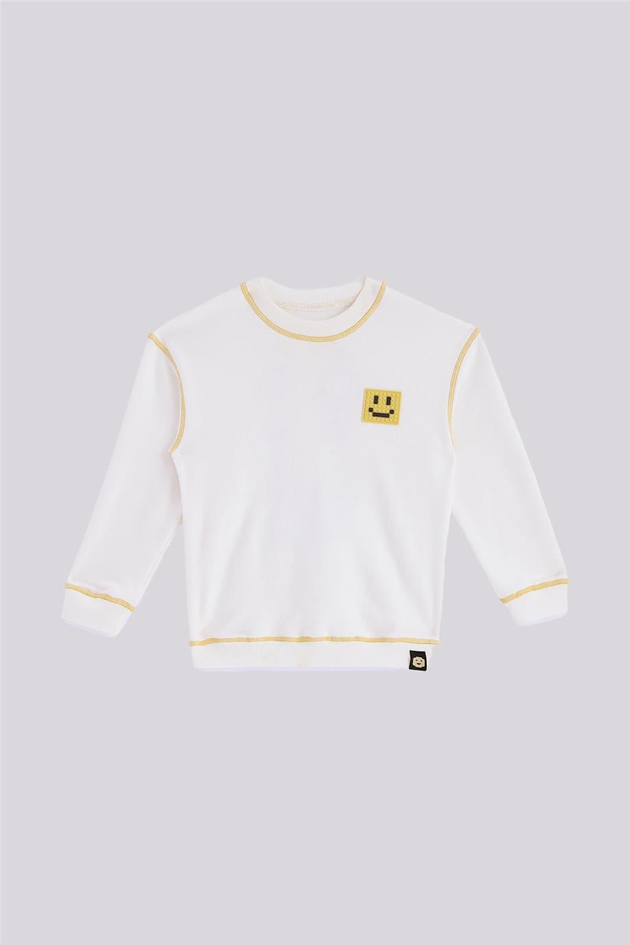 Nebbati Boy Ecru SweatshirtNebbati Boy Ecru Sweatshirt