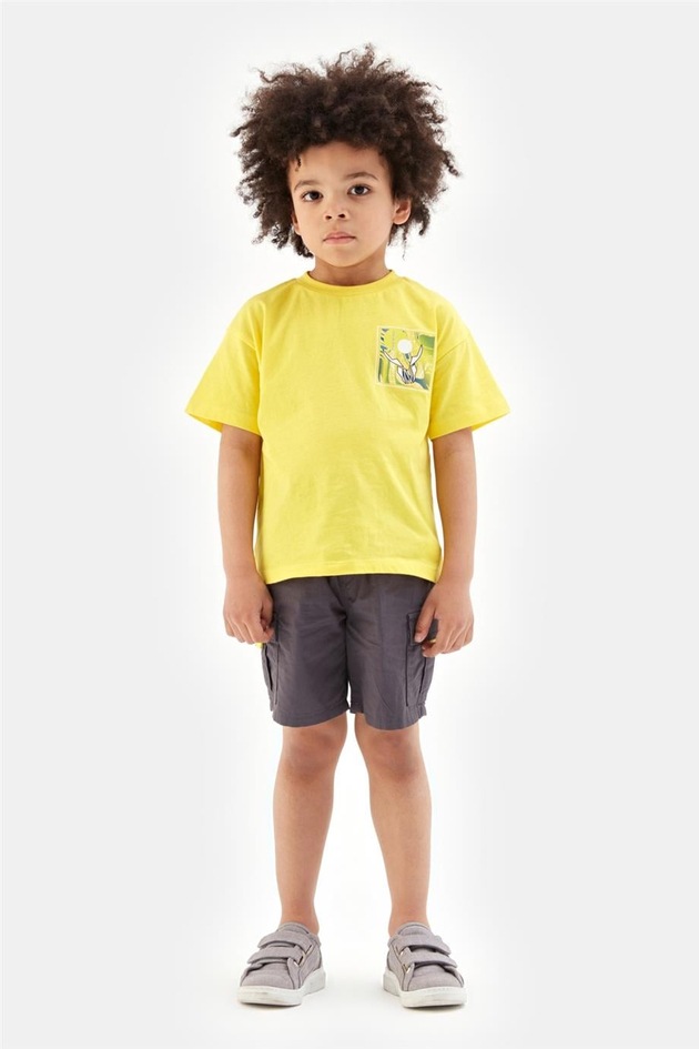 Nebbati Erkek Çocuk Sarı Tshirt