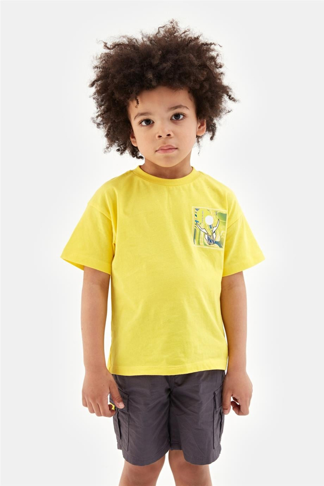 Nebbati Erkek Çocuk Sarı Tshirt