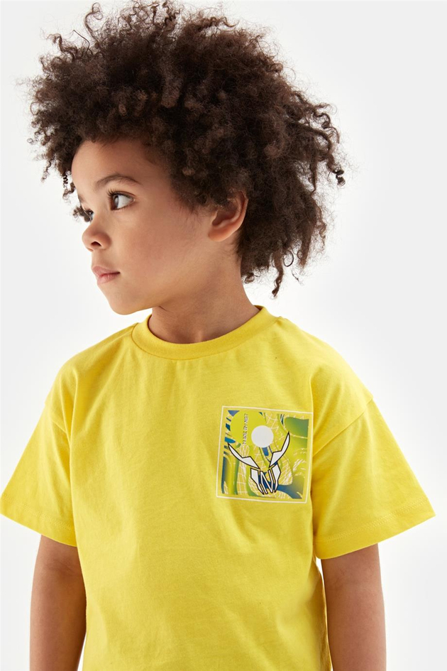 Nebbati Erkek Çocuk Sarı Tshirt