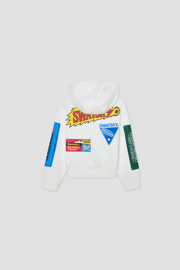 Swatsky Erkek Çocuk Beyaz SweatshirtSwatsky Erkek Çocuk Beyaz Sweatshirt
