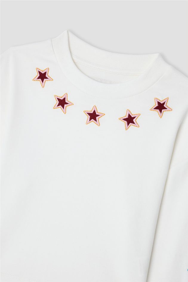 Swatsky Kız Çocuk Beyaz TshirtSwatsky Kız Çocuk Beyaz Tshirt