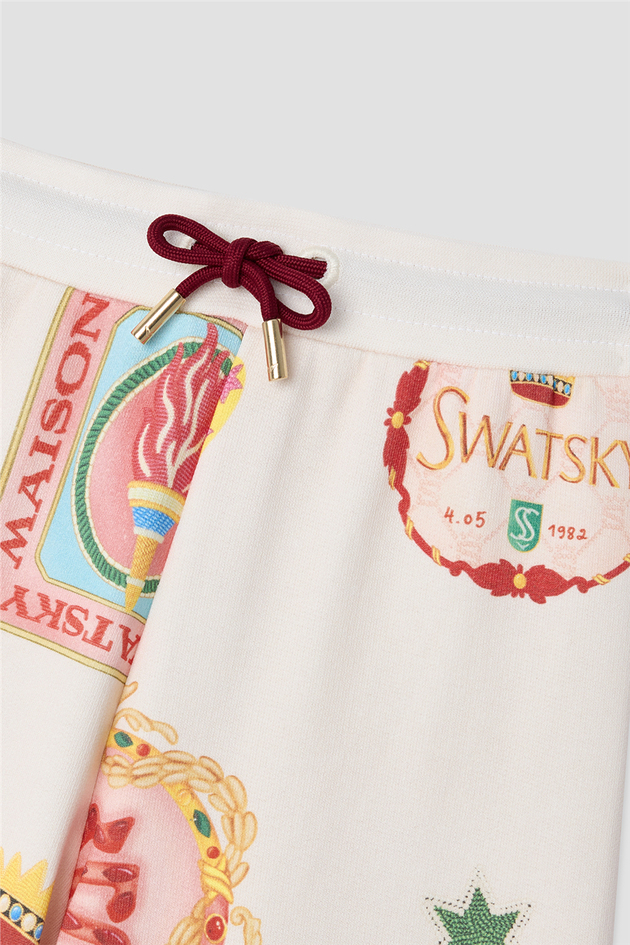 Swatsky Kız Çocuk Desenli Eşofman AltıSwatsky Kız Çocuk Desenli Eşofman Altı