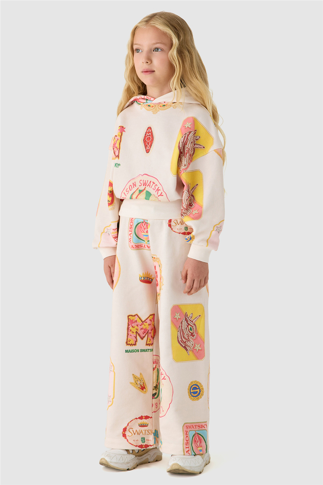 Swatsky Girls Patterned Track JacketSwatsky Girls Patterned Track Jacket