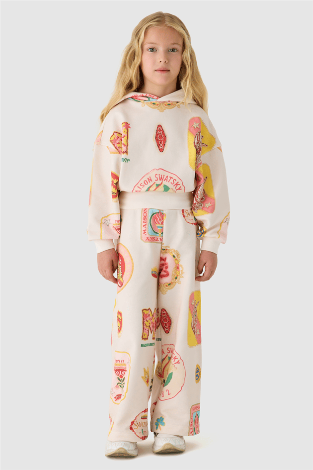 Swatsky Girls Patterned Track JacketSwatsky Girls Patterned Track Jacket