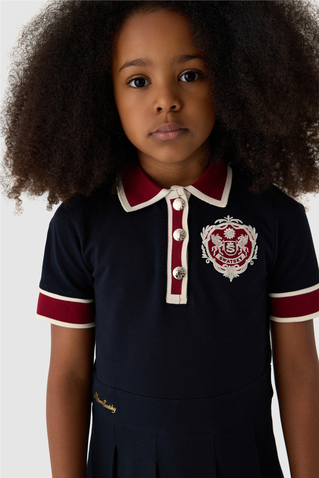 Swatsky Girls Shirt Collar DressSwatsky Girls Shirt Collar Dress