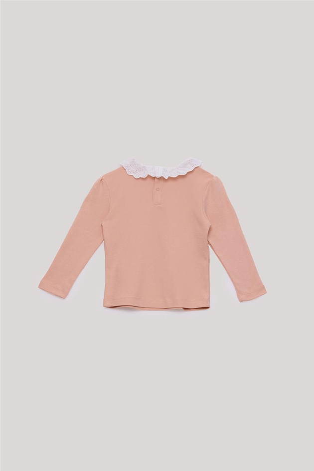 Tyess Basic Kız Bebek Somon T-Shirt