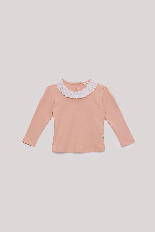 Tyess Basic Kız Bebek Somon T-Shirt